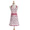Pink Cotton Strawberries Apron - Everyday Kitchen Textile, Machine Washable, 29.5" L x 28" W Cooking Apron